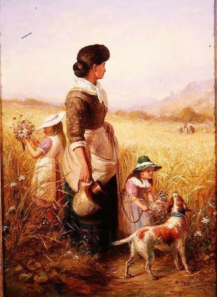 Playing in the Fields by Romanticism