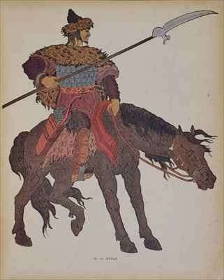 Attila the Hun on his Horse by Romanticism