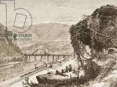 Harpers Ferry West Virginia 1880 by Romanticism