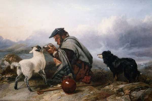 The Sick Lamb, 1853 by Romanticism