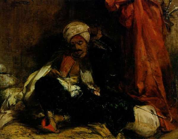 The seated Turk by Romanticism