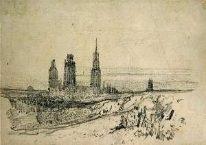 Rouen Cathedral by Romanticism