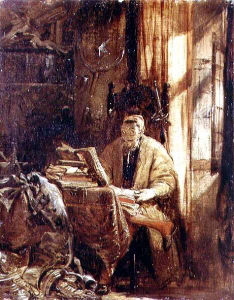 Don Quixote in his Study by Romanticism