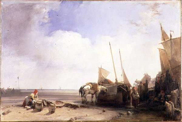 Coastal Scene in Picardy c.1826 by Romanticism
