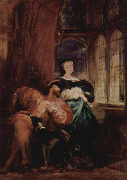 Francis I and Marguerite de Navarre, c.1826-27 by Romanticism