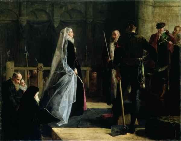 Execution of Mary 1542-87 Queen of Scots by Romanticism