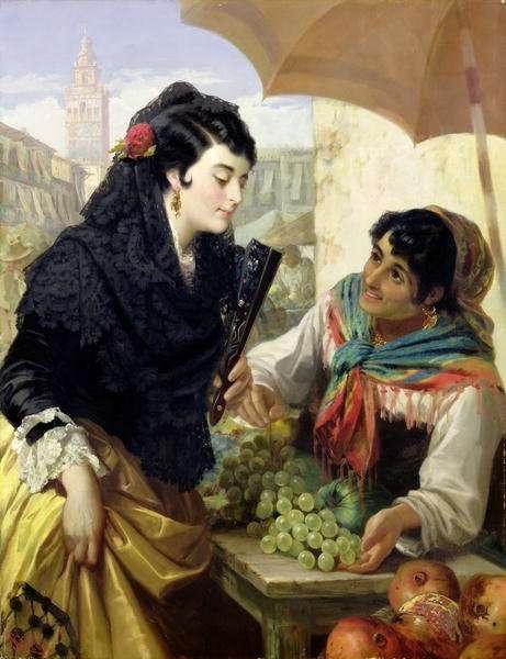 The Spanish Fruit Seller by Romanticism