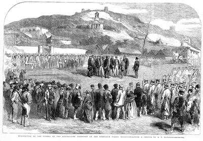 Evacuation of the Crimea by the Allies the Ceremony at Ordinance Wharf Balaclava by Romanticism