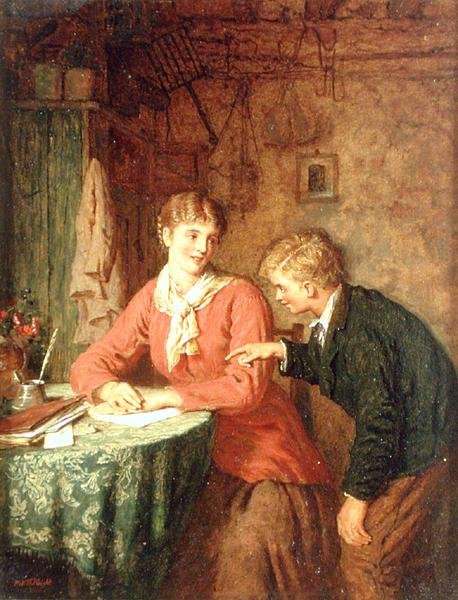 A Private Letter, 1879 by Romanticism