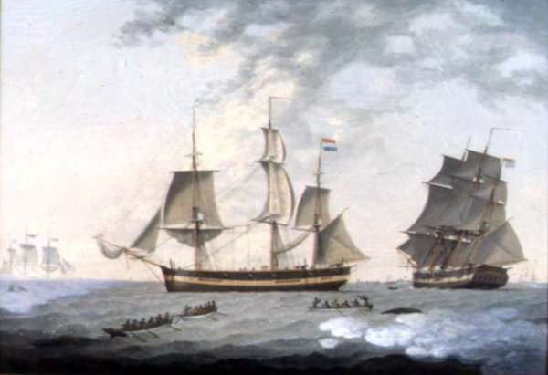 Whaling in the Arctic by Romanticism