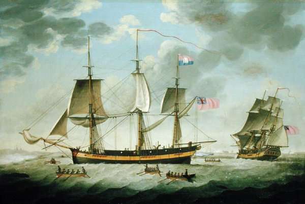 Whalers in the Arctic, 1807 by Romanticism