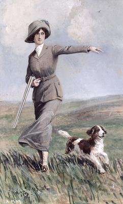 A Lady out Shooting by Romanticism