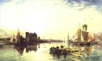Port Glasgow, Evening by Romanticism