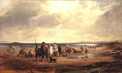 Children Playing on a Beach by Romanticism