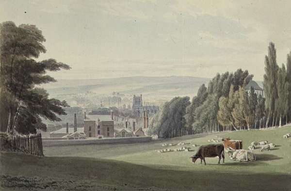 Bristol from below the Royal Fort Tyndalls Park by Romanticism