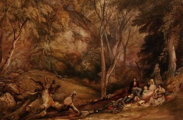 A Sketching Party in Leigh Woods by Romanticism