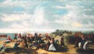 The Fort Dearborn Massacre on the 15th August, 1812 by Romanticism