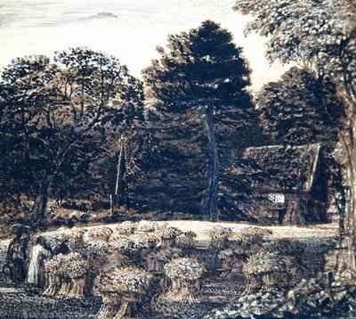 A Cornfield, Shoreham, at Twilight, c.1830 by Romanticism