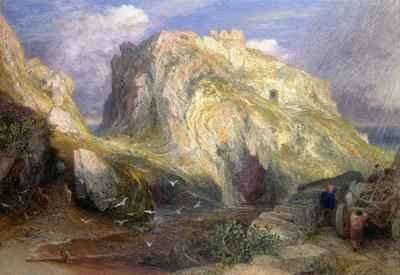 Tintagel Castle, Approaching Rain by Romanticism