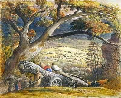 The Timber Wain, c.1833-34 by Romanticism