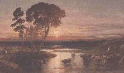 Going to the Fold, Sunset, 1879 by Romanticism
