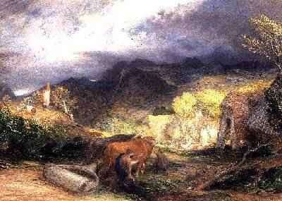 The Bellman with Oxen by Romanticism