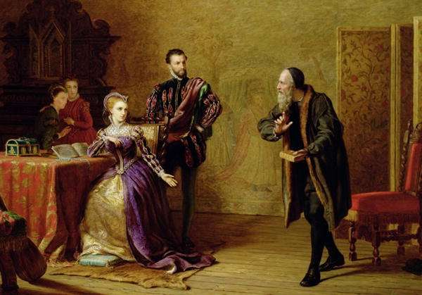 Mary, Queen of Scots 1542-87 and John Knox c.1512-72 by Romanticism