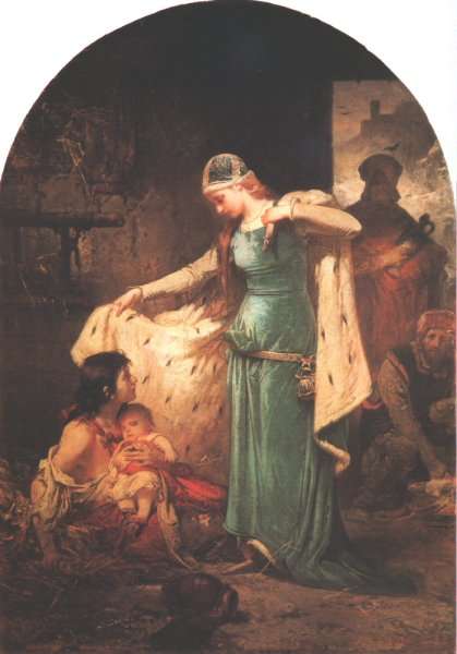 Saint Elisabeth of Hungary 1882 by Romanticism