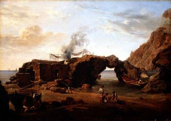 Rocky Landscape on Capri, 1827 by Romanticism