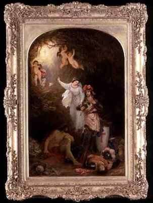 Una Delivering the Red Cross Knight from the Cave of Despair by Romanticism