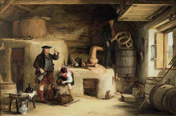 The Whiskey Still at Lochgilphead, 1819 by Romanticism