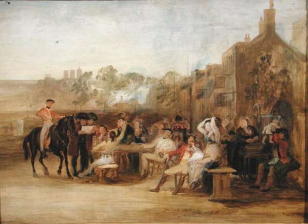 Study for 'Chelsea Pensioners Reading the Waterloo Dispatch, 1822 by Romanticism