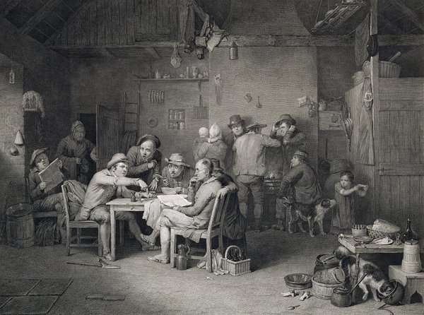 The Village Politicians, engraved by Abraham Raimbach (1784-1868), 1814 by Romanticism