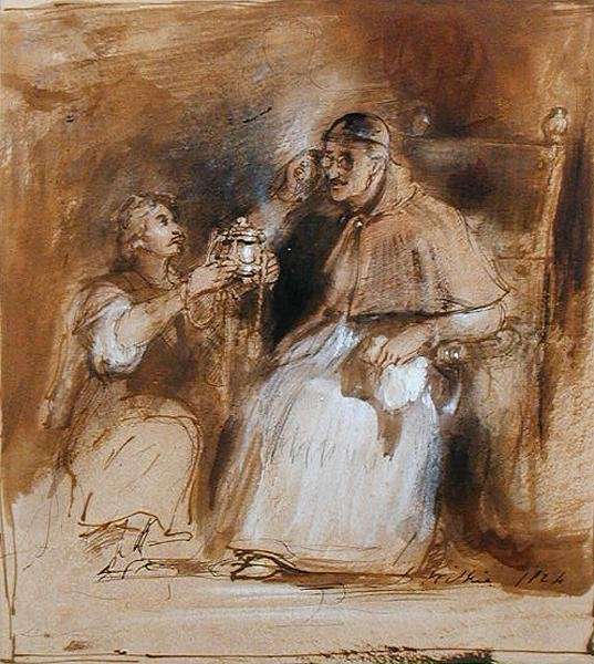Benvenuto Cellini (1500-71) and Pope Paul II (1468-1579) by Romanticism
