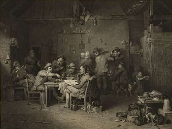 Village Politicians, engraved by Abraham Raimbach, 1806 by Romanticism