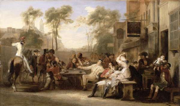 Chelsea Pensioners Receiving the Gazette Announcing the Battle of Waterloo, c.1819 by Romanticism