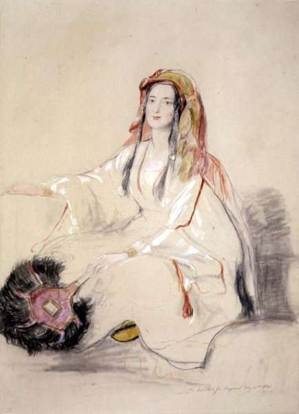 Mrs Moore, Wife of the British Consul at Beirut, in Arab Dress, 1841 by Romanticism