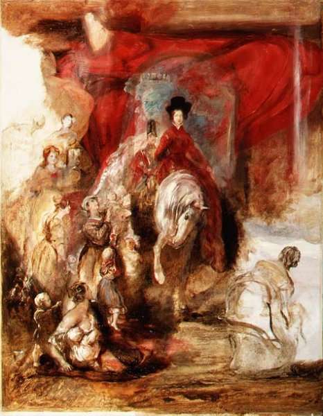 Queen Victoria on Horseback by Romanticism