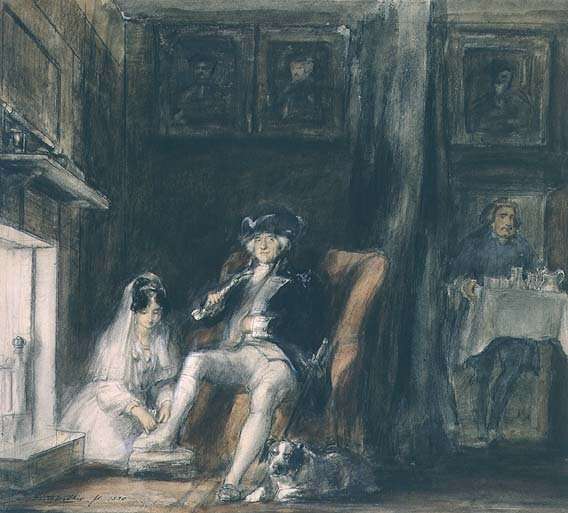 The Disabled Commodore in his Retirement, 1830 by Romanticism