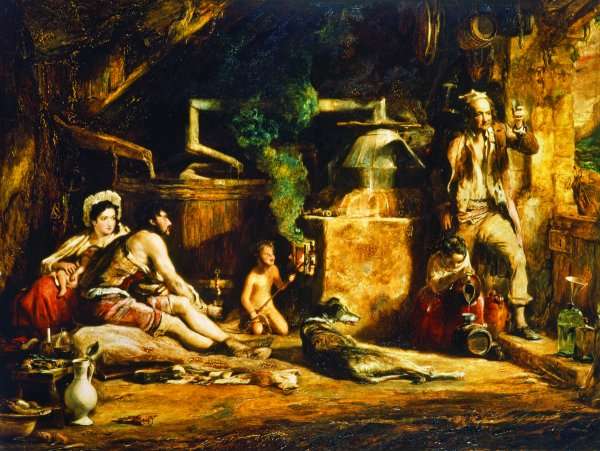 The Irish Whiskey Still, 1840 by Romanticism