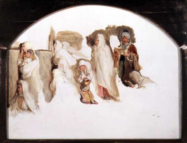 Jews Wailing by Romanticism