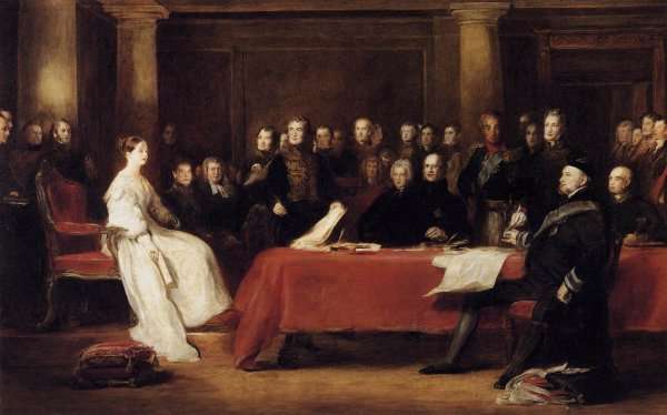 The First Council of Queen Victoria 1838 by Romanticism
