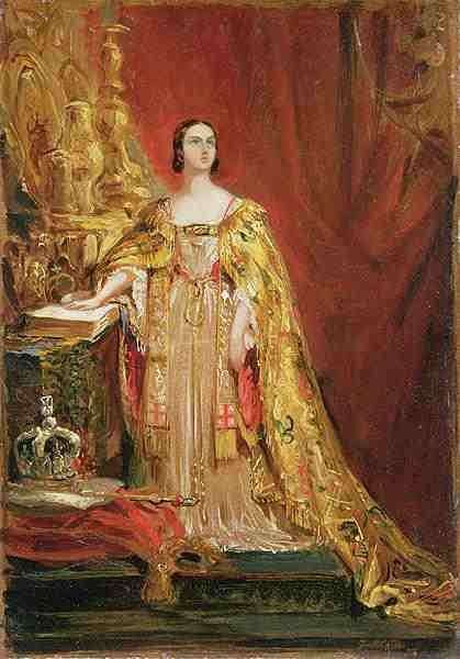 Queen Victoria 1819-1901 Taking the Coronation Oath by Romanticism