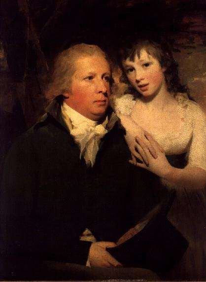 Sir Alexander Don with his daughter Elizabeth by Romanticism