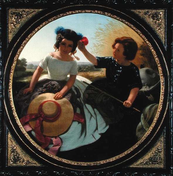 Two Children, 1851 by Romanticism