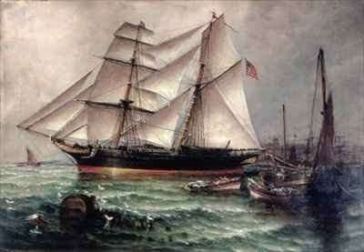 The Life of the Slaver 'Orange Grove'  Leaving Sunderland Harbour by Romanticism