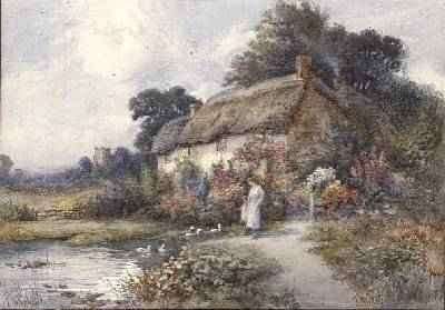 Thatched cottage Ringwood Hampshire by Romanticism