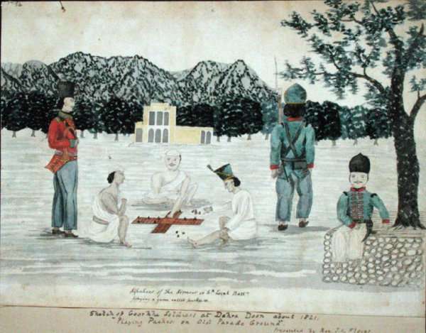 Sketch of Gurkha life at Dehra Dun, c.1821 by Romanticism