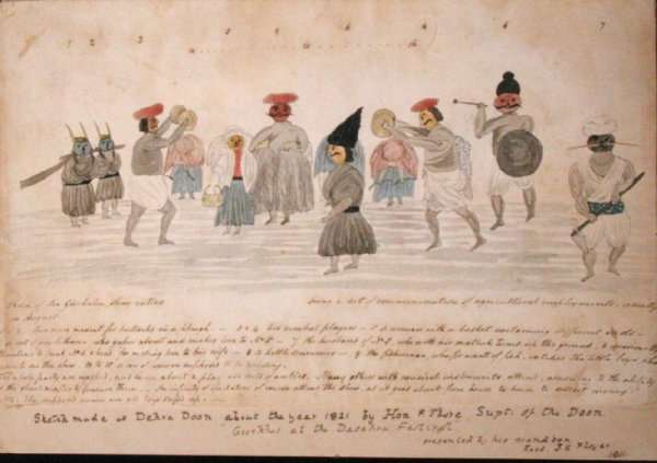 Sketch of Gurkha life at Dehra Dun, c.1821 2 by Romanticism