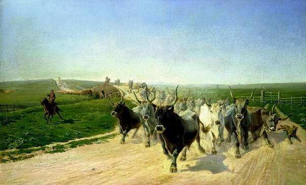 Cattle Herding in Norway by Romanticism